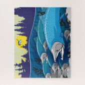 Puzzle de pêche 16x20 pour les aveugles de couleur (Vertical)