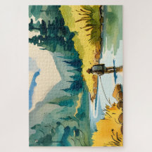 Puzzle de pêche aérienne