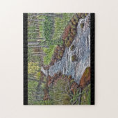 Puzzle de peinture acrylique Mountain Stream (Vertical)