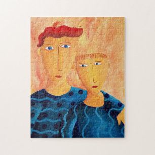 Puzzle de peinture d'art contemporain Frères