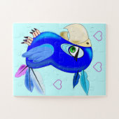 Puzzle de perroquet bleu (Horizontal)