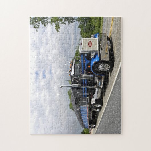 Puzzle de Peterbilt 359 d'orignaux (Vertical)
