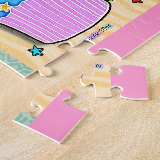 Puzzle de petits gâteaux d'arc-en-ciel d'art de (Côté)