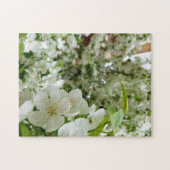 Puzzle de photo créative de fleurs blanches (Horizontal)