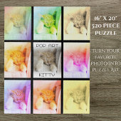 Puzzle de photo d'animal coloré