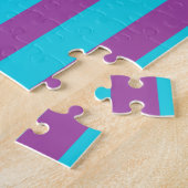 Puzzle de photo de barres violettes (Côté)