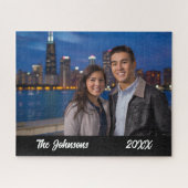Puzzle de photo de couple simple moderne (Horizontal)