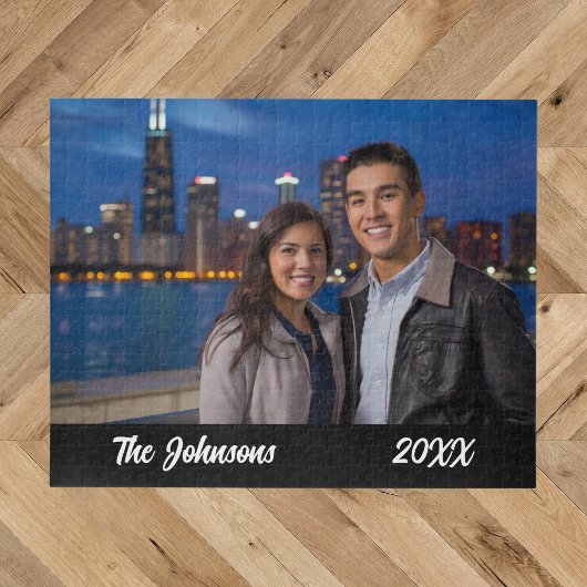 Puzzle de photo de couple simple moderne