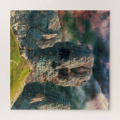 Puzzle de pierre de roche - Crâne - Imaginaire (Horizontal)