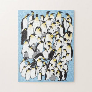 Puzzle de pingouins 11x14 pour les aveugles de cou