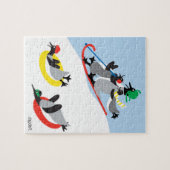 Puzzle de pingouins en traîneau (Horizontal)