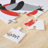 Puzzle de pingouins en traîneau (Côté)