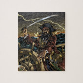 Puzzle de pirate de Blackbeard (Vertical)