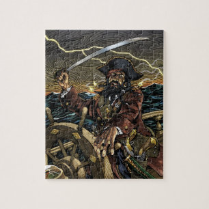 Puzzle de pirate de Blackbeard