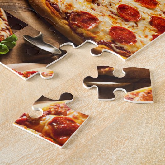 Puzzle de pizza difficile (Côté)