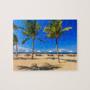 Puzzle de plage tropicale.