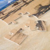 Puzzle de plage tropicale. (Côté)