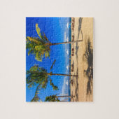 Puzzle de plage tropicale. (Vertical)