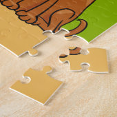 Puzzle de plaisir au parc canin (Côté)