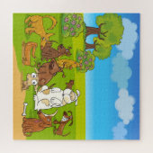 Puzzle de plaisir au parc canin (Horizontal)