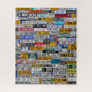 Puzzle de plaque de licence