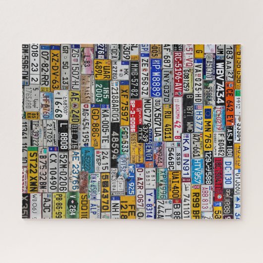 Puzzle de plaque de licence (Horizontal)