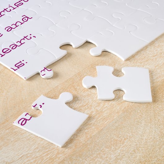 Puzzle de poème de TAUREAU (Côté)