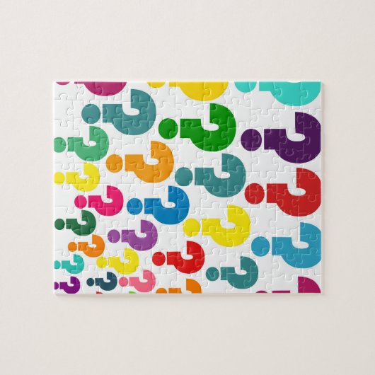 Puzzle de point d'interrogation (Horizontal)