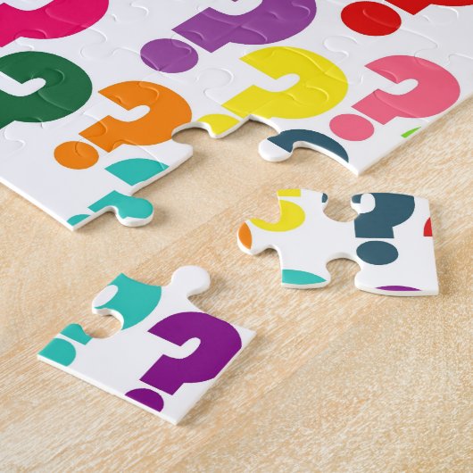 Puzzle de point d'interrogation (Côté)