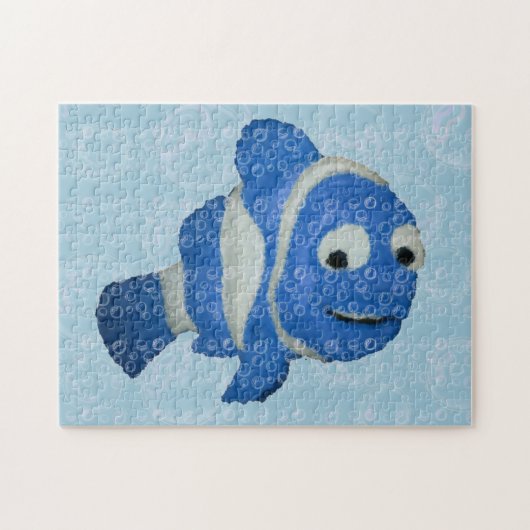 Puzzle de poisson bleu (Horizontal)