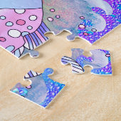 Puzzle de poisson bleu (Côté)