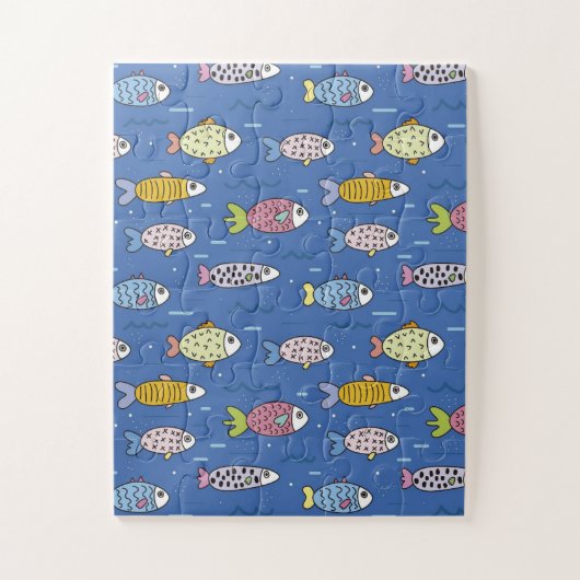 Puzzle de poisson coloré (Vertical)