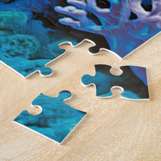 Puzzle de poisson coloré océan (Côté)