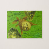 Puzzle de poisson rouge de mutant de bébé (Horizontal)