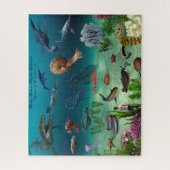 Puzzle de poissons marins Vie marine pour garçons (Vertical)