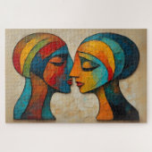 Puzzle de portrait Abstrait coloré (Horizontal)