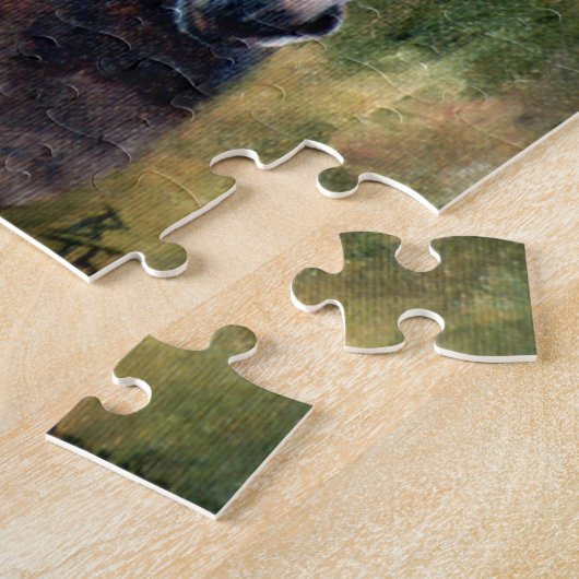 Puzzle de portrait d'âne (Côté)