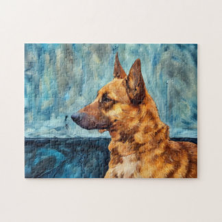 Puzzle de portrait de berger belge