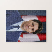 Puzzle de portrait du Premier ministre Justin Trud (Horizontal)