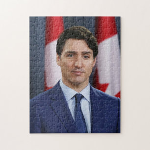 Puzzle de portrait du Premier ministre Justin Trud