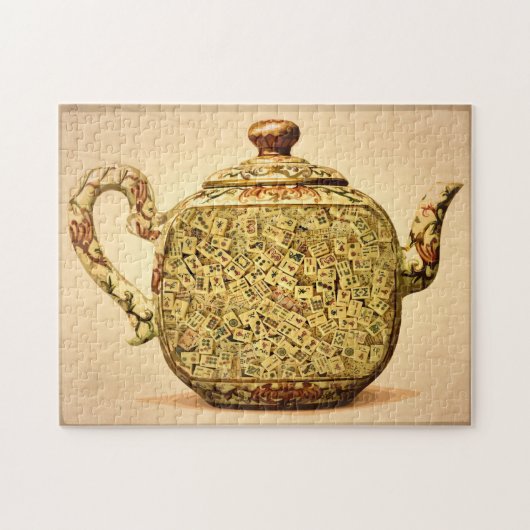 Puzzle de pot de thé d'heure-milliampère Jongg (Horizontal)