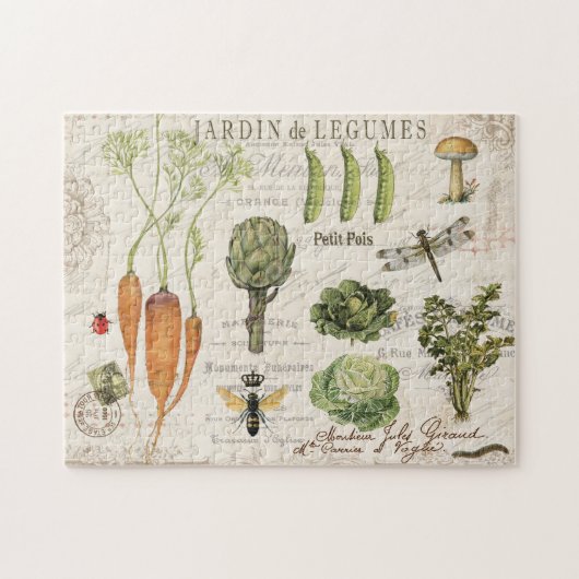Puzzle de potager Vintage (Horizontal)