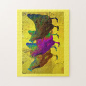 Puzzle de poulets colorés (Vertical)