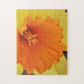 Puzzle de printemps de jonquille orange jaune (Vertical)