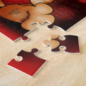 Puzzle De puppy houdt van je Legpuzzel (Zijkant)