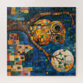 Puzzle de puzzle de hibou de couleur riche (Horizontal)
