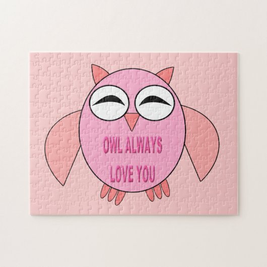 Puzzle de puzzle de message d'amour mignon (Horizontal)