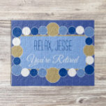 Puzzle de puzzle de retraite personnalisée<br><div class="desc">Idée cadeau de retraite</div>
