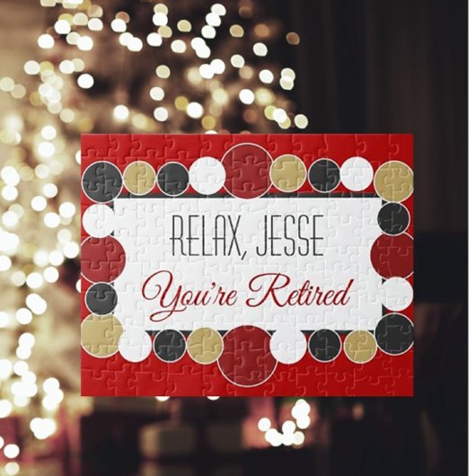 Puzzle de puzzle de retraite personnalisée