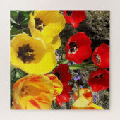 Puzzle de puzzle jaune et rouge (Horizontal)